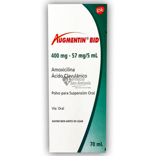 Augmentin Bid 400Mg Suspension 70Ml