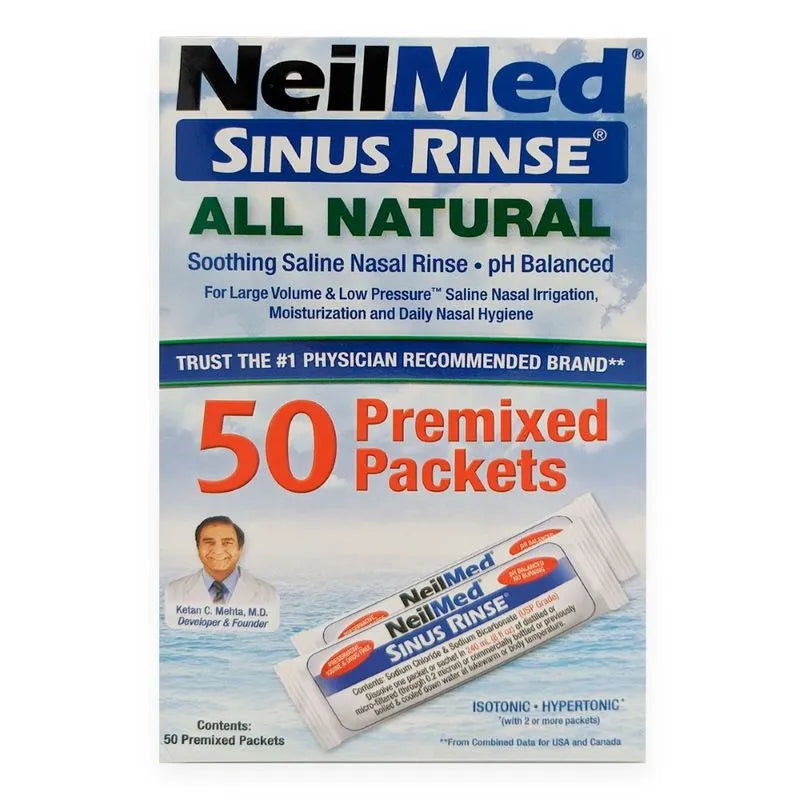 Sinus Rinse Adulto Refill Enjuague Nasal 50 Sobres