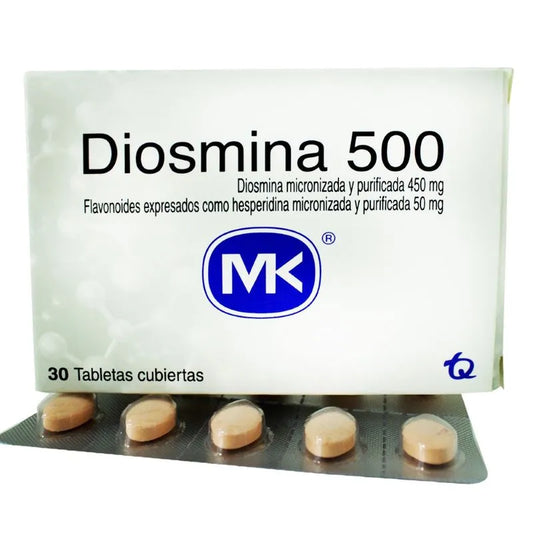 Diosmina Mk 500Mg X 30 Tabletas