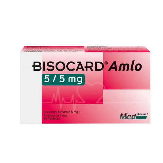 Bisocard Amlo 5Mg/5Mg X 30 Tabletas