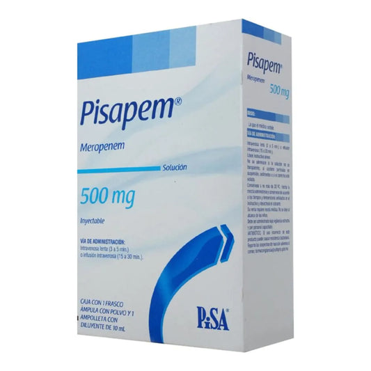 Pisapem 500M Polvo/Solucion Inyectable (Meropenem)
