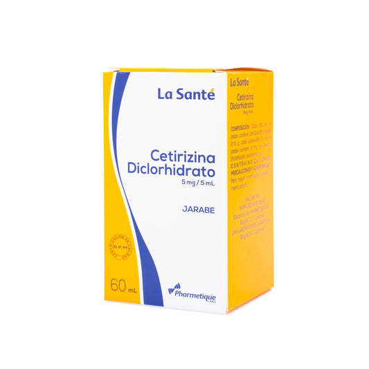 Cetirizina La Sante 5Mg/5Ml Jarabe Frasco X 60Ml