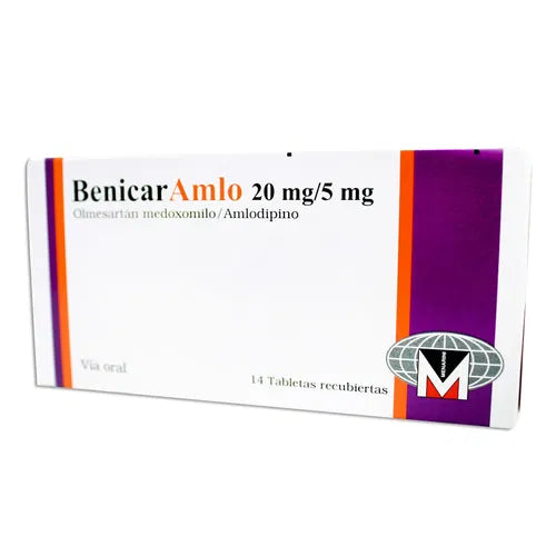 Benicar Amlo 20Mg/5Mg X 14 Tabletas
