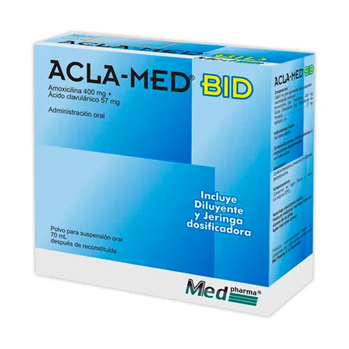 Acla-Med Bid 400Mg/57Ml Suspension 70Ml