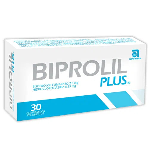 Biprolil Plus 2.5Mg/6.25Mg X 30 Comprimidos