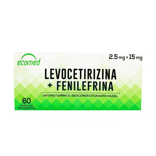 Levocetirizina+Fenilefrina Ecomed X 60 Tabletas