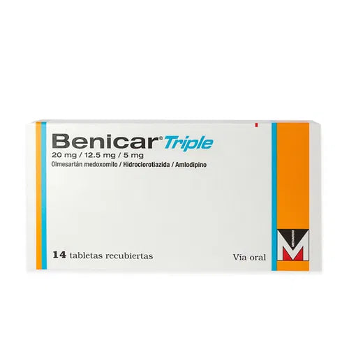 Benicar Triple 20Mg/12.5Mg/5Mg X 14 Comprimidos