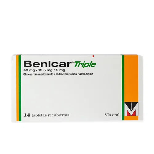 Benicar Triple 40Mg/12.5Mg/5Mg X 14 Comprimidos