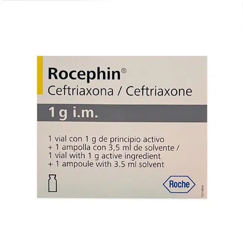 Rocephin 1 Gramo I.M. Ampolla De 3.5Ml