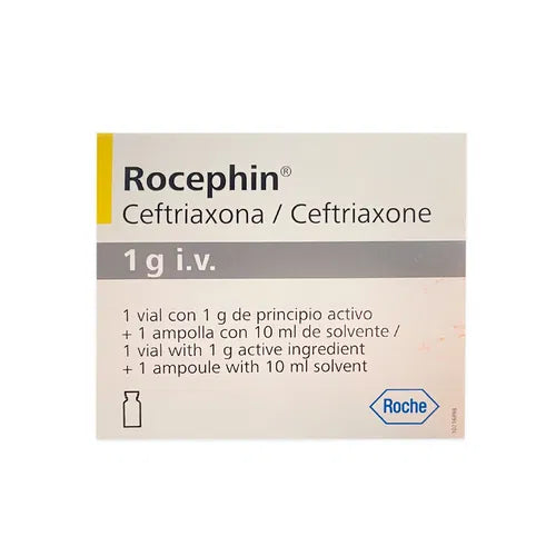 Rocephin 1 Gramo I.V. Ampolla De 10Ml
