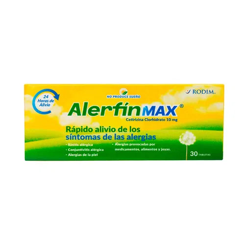 Alerfin Max 10Mg X 30 Tabletas