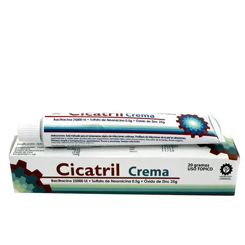 Cicatril Crema 25000Ui 0.05G 25G Tubo X 20 Gramos