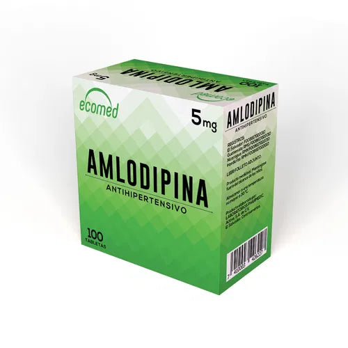 Amlodipina Ecomed 5Mg X 100 Tabletas