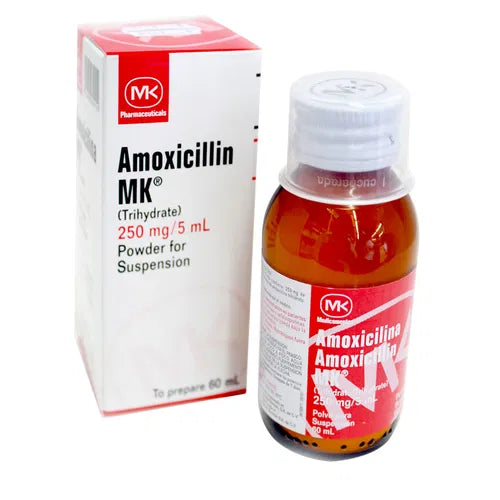 Amoxicilina Mk Suspension 250Mg/5Ml Frasco X 60Ml