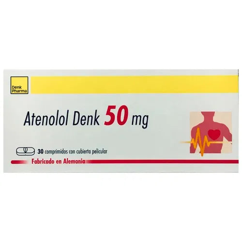 Atenolol Denk 50Mg X 30 Comprimidos