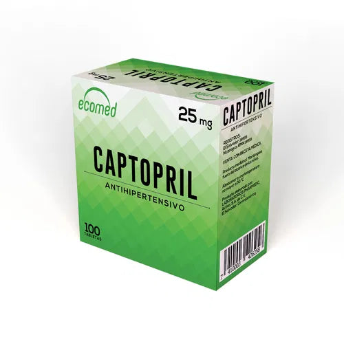 Captopril Ecomed 25Mg X 1 Tableta