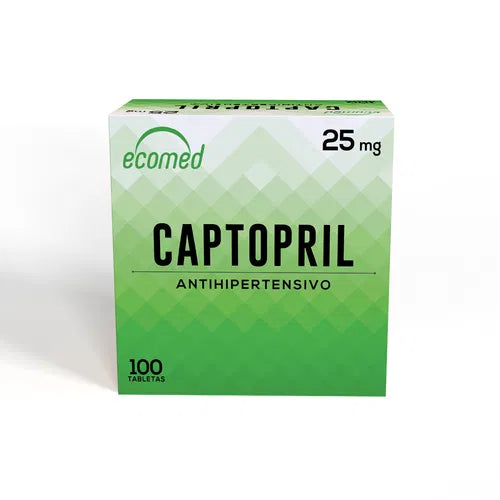 Captopril Ecomed 25Mg X 100 Tabletas