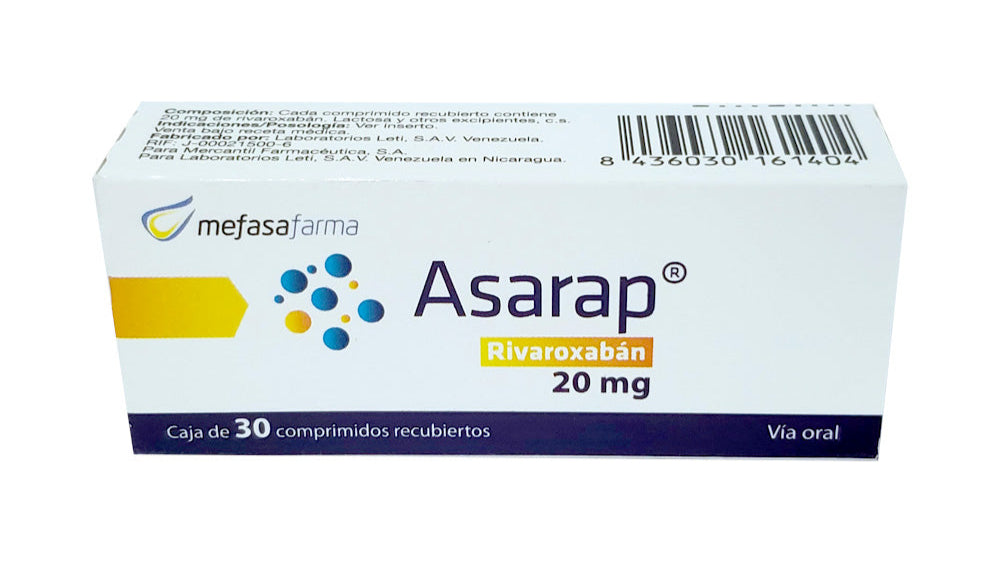 Asarap 20Mg X 30 Comprimidos