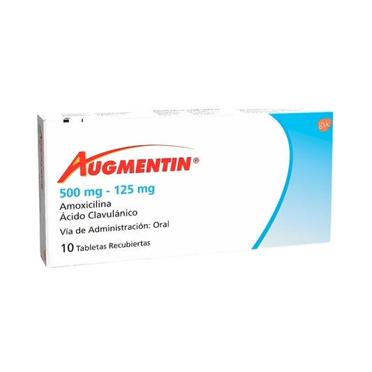 Augmentin 500Mg-125 Mg X 10 Tabletas