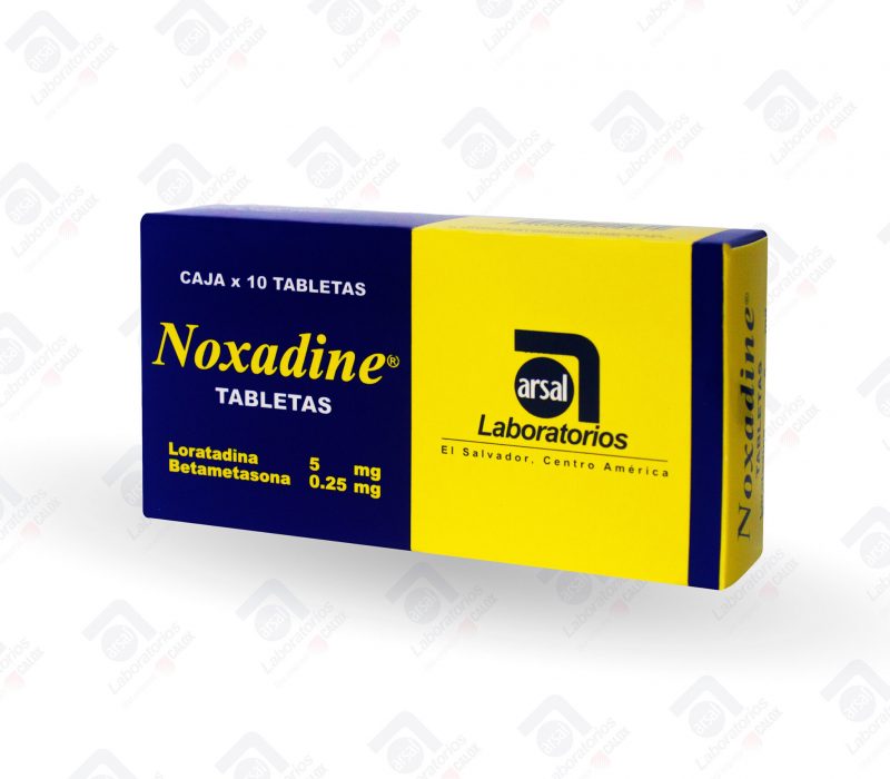 Noxadine 5Mg/0.25Mg X 10 Tabletas