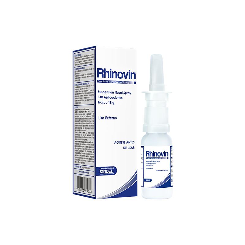 Rhinovin Spray Nasal 50Mcg X 10Ml