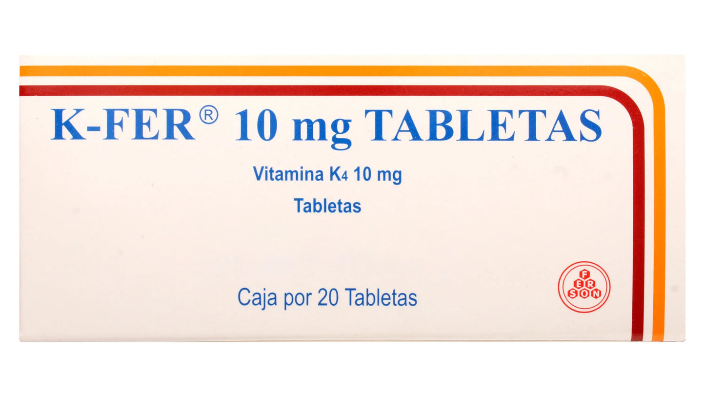K-Fer 10Mg X 20 Tabletas