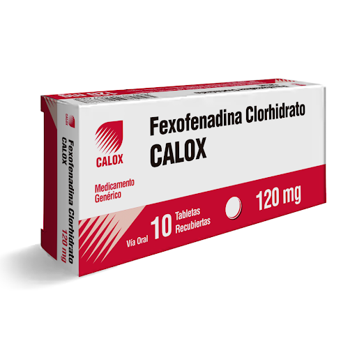 Fexofenadina Calox 120 Mg X 10 Tabletas