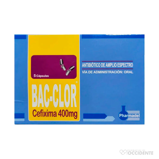 Bac-Clor 400Mg X 5 Capsulas