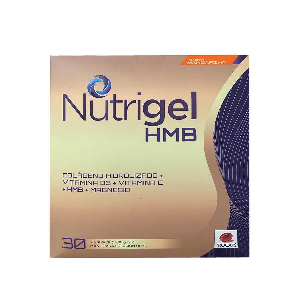 Nutrigel Hmb Sabor Mandarina X 30 Sobres