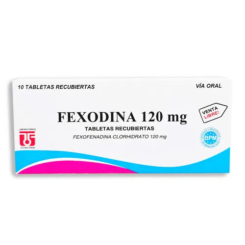 Fexodina 120Mg X 10 Tabletas