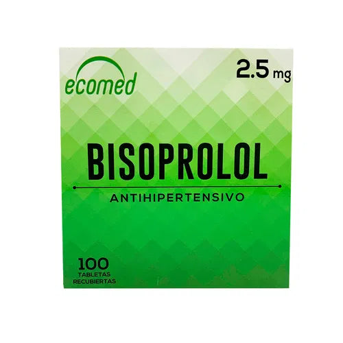 Bisoprolol Ecomed 2.5Mg X 100 Tabletas