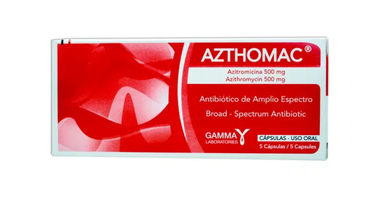 Azthomac 500Mg X 5 Capsulas
