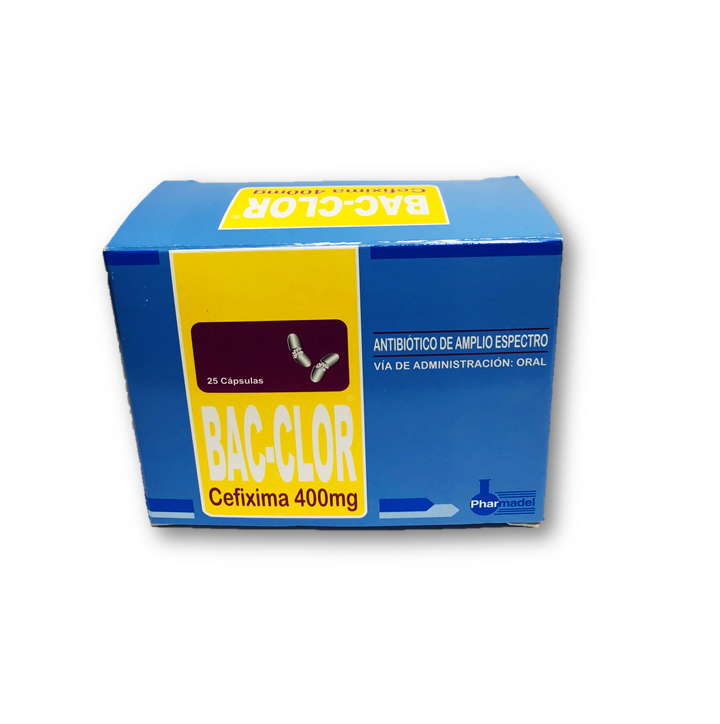 Bac-Clor 400Mg X 25 Capsulas