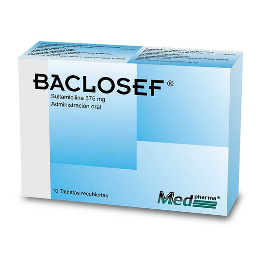 Baclosef 375Mg X 10 Tabletas