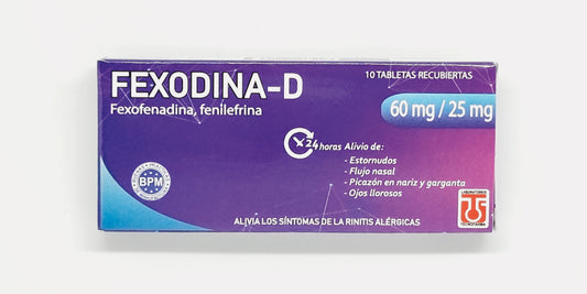 Fexodina-D X 10 Tabletas
