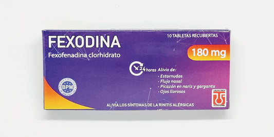 Fexodina 180Mg X 10 Tabletas