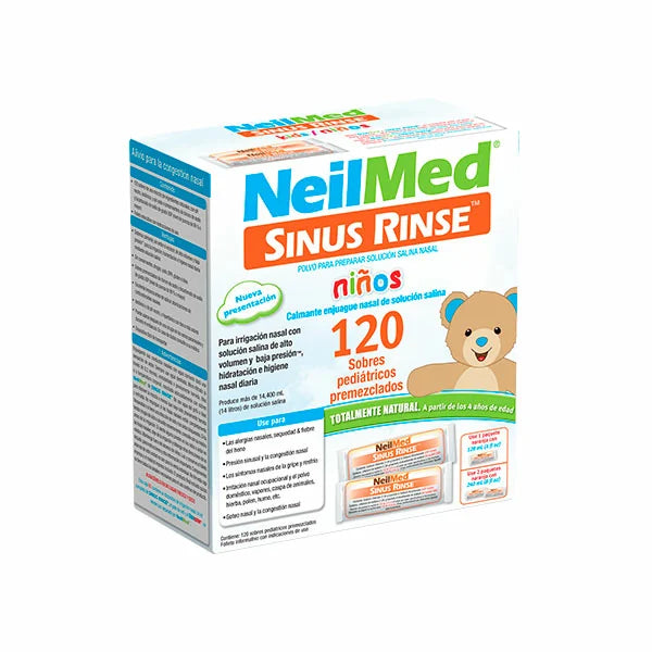 Sinus Rinse Niños Refill Enjuague Nasal 120 Sobres