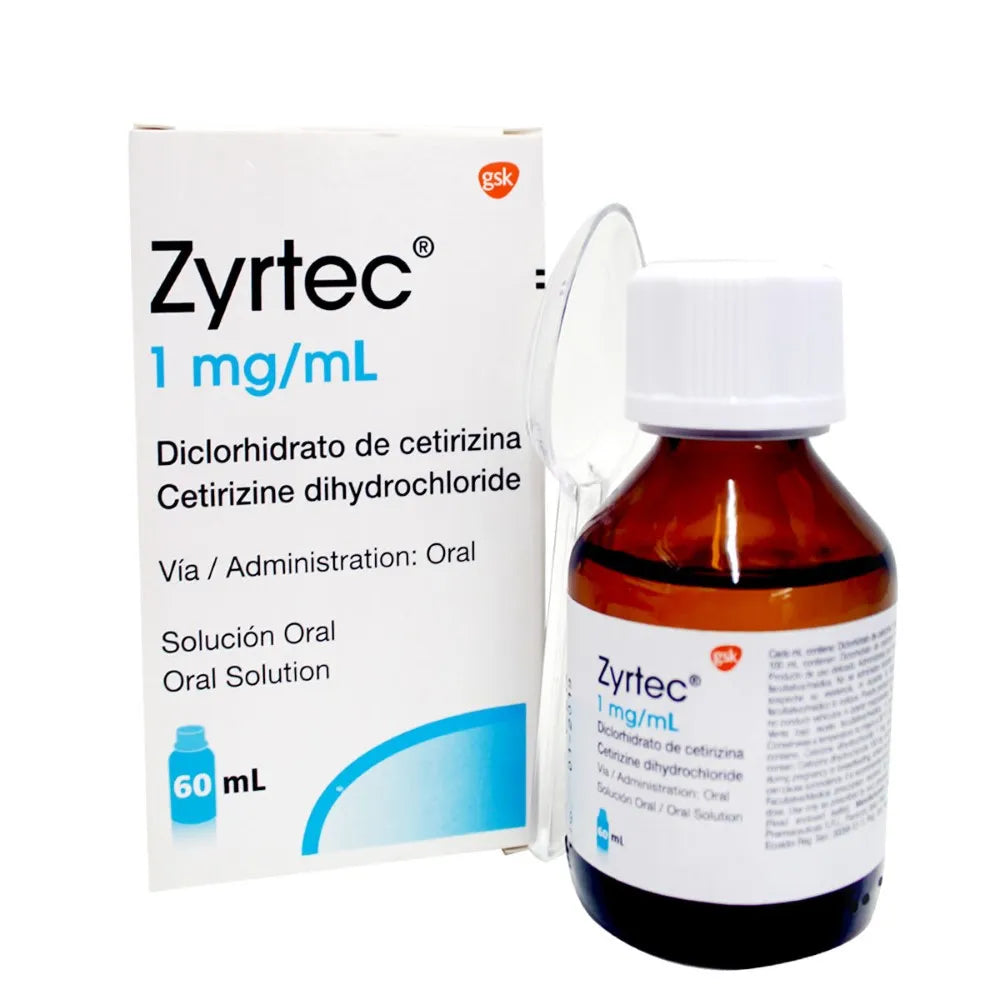 Zyrtec 1Mg/Ml Solucion Frasco X 60Ml
