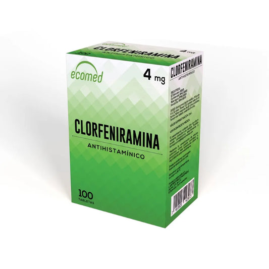 Clorfeniramina Ecomed 4Mg X 100 Tabletas