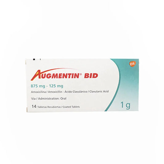 Augmentin Bid 1Gr X 14 Tabletas
