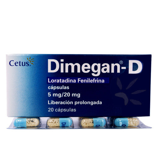 Dimegan D 5Mg/20Mg X 20 Capsulas